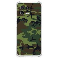 Xiaomi 13 Doorzichtige Silicone Hoesje Army Dark - thumbnail