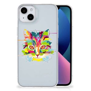 iPhone 15 Plus Telefoonhoesje met Naam Cat Color