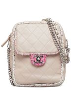 CHANEL Pre-Owned sac à bandoulière en tweed (2019) - Rose