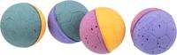 Trixie zachte schuimrubberen bal, 4,3 cm, 4 stuks
