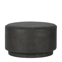 vtwonen eco-leren poef Coffee