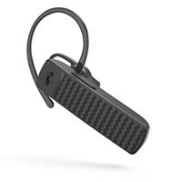 Hama Mono Bluetooth headset (multipoint, voor twee apparaten, spraakbediening, aanraakbediening, headset met microfoon, draadloos, eenzijdig, in ear, afneembare oorhaak, oorkussens, draadloos) zwart
