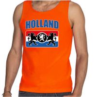 Oranje fan tanktop / kleding Holland met een Nederlands wapen EK/ WK voor heren 2XL  -