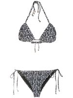 Amir Slama bikini triangle à pois - Noir