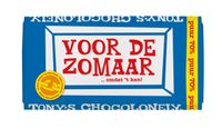 Chocolade Tony&apos;s Chocolonely reep 180gr puur "Zomaar"