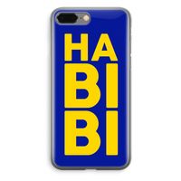 Habibi Blue: iPhone 8 Plus Transparant Hoesje