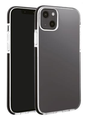 Vivanco Rock Solid Backcover Apple iPhone 13 Transparant, Zwart Inductieve lading, Stootbestendig