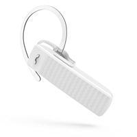 Hama Mono Bluetooth headset (multipoint, voor twee apparaten, spraakbediening, aanraakbediening, headset met microfoon, draadloos, eenzijdig, in ear, afneembare oorhaak, oorkussens, draadloos) wit