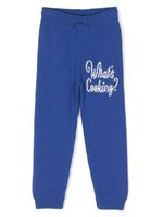 Mini Rodini pantalon en maille intarsia - Bleu