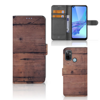 OPPO A53 | OPPO A53s Book Style Case Old Wood - thumbnail