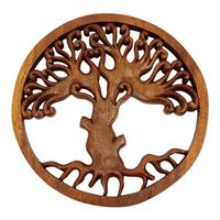 Houten Muurdecoratie Tree of Life (30 x 30 x 2 cm) - thumbnail