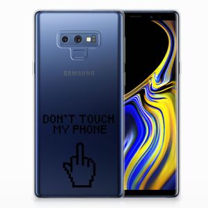 Samsung Galaxy Note 9 Silicone-hoesje Finger Don't Touch My Phone