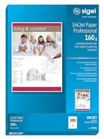 SIGEL IP286 InkJet-papier Professional, A4, 100 vellen, speciale coating mat, wit, 160 g