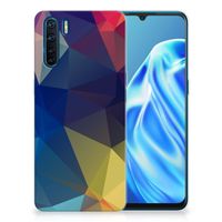 OPPO A91 TPU Hoesje Polygon Dark