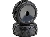 Absima 1:10 Buggy Complete wielen Pin line Schijf Zwart 1 paar