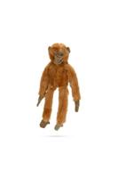 Beeztees flatinos aap - hondenspeelgoed - bruin - 30 cm
