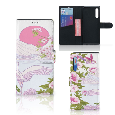 Huawei P Smart Pro Telefoonhoesje met Pasjes Bird Standing Huawei P Smart Pro Telefoonhoesje met Pasjes Bird Standing