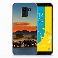 Samsung Galaxy J6 2018 TPU Hoesje Olifanten - thumbnail