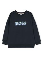 BOSS Kidswear sweat à logo imprimé - Bleu - thumbnail