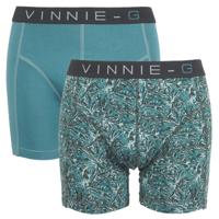 Vinnie-G boxershorts Leaves Print-Light 2-pack -S