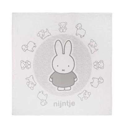 Briljant Baby Nijntje Grass hydrofiel multidoek wit/grijs