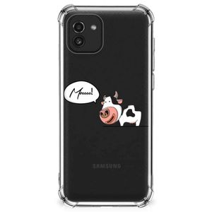 Samsung Galaxy A03 Stevig Bumper Hoesje Cow