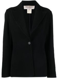 Saint Laurent Pre-Owned veste boutonnée à revers pointus - Noir