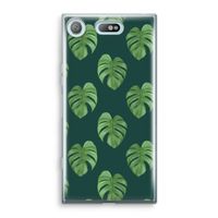 Monstera leaves: Sony Xperia XZ1 Compact Transparant Hoesje - thumbnail