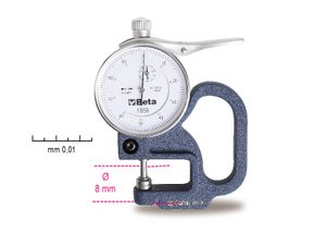 Beta Dikte meter met meetklok uitlezing tot 0.01 mm 1659 - 016590001