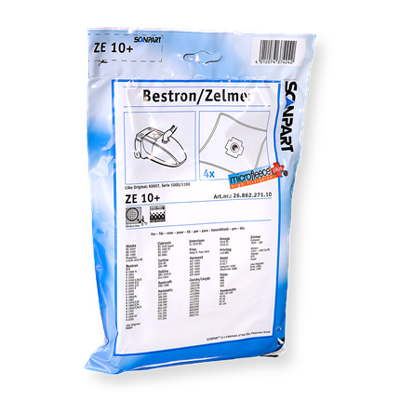 Scanpart Stofzuigerzakken ZE10+ 4 stuks