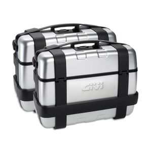 GIVI TRK33 Trekker set zijkoffers, Topkoffers en voor de moto, aluminium cover 2x 33 liter