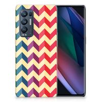 OPPO Find X3 Neo TPU bumper Zigzag Multi Color