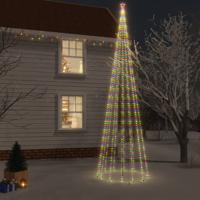 VidaXL Kerstboom met grondpin 1134 LED&apos;s meerkleurig 800 cm - thumbnail