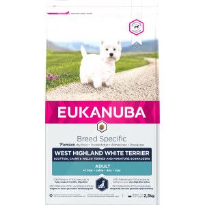 Eukanuba West Highland White Terrier hondenvoer 2 x 2,5 kg