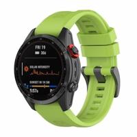 By Qubix - Siliconen sportbandje - Groen - Compatible met Garmin Tactix 8-51mm - Compatible Garmin bandje
