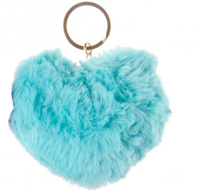 LG-Imports sleutelhanger fluffy hart blauw LG-Imports sleutelhanger fluffy hart blauw