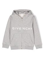 Givenchy Kids hoodie zippé à logo 4G imprimé - Gris - thumbnail