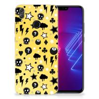 Silicone Back Case Honor 8X Punk Geel