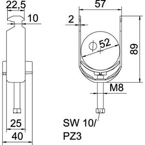 OBO Bettermann 1186250 Beugelklem 1 stuk(s)