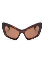 Balenciaga Eyewear lunettes de soleil Monaco à monture papillon - Marron