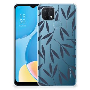 OPPO A15 TPU Case Leaves Blue