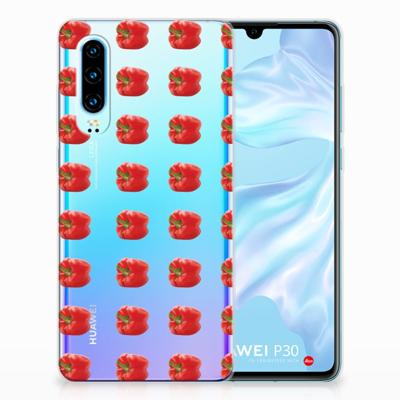 Huawei P30 Siliconen Case Paprika Red Huawei P30 Siliconen Case Paprika Red