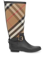 Burberry bottes de pluie à motif House Check - Noir - thumbnail