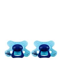 Difrax Natural fopspeen 6+ mnd (2 stuks) blauw