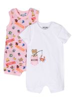 Moschino Kids pyjama à imprimé Teddy Bear - Rose