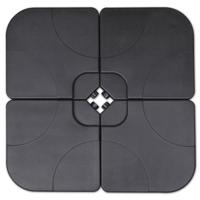 vidaXL Parasolvoet draagbaar gevuld met zand / water 60 L