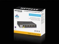 Netgear GS108Tv3 Managed L2 Gigabit Ethernet (10/100/1000) Grijs - thumbnail