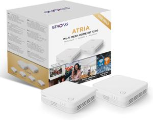 Strong WI-FI MESH HOME KIT 1200 mesh-wifi-systeem Dual-band (2.4 GHz / 5 GHz) Wi-Fi 5 (802.11ac) Wit 3 Intern