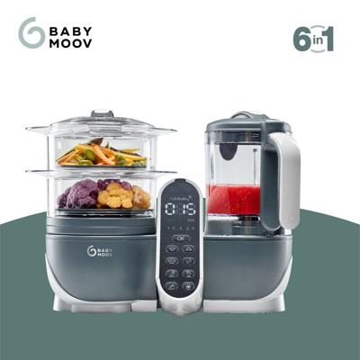 Multifunctionele keukenrobot Nutribaby + van BABYMOOV donkergrijs