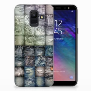 Silicone Back Cover Samsung Galaxy A6 (2018) Spijkerbroeken